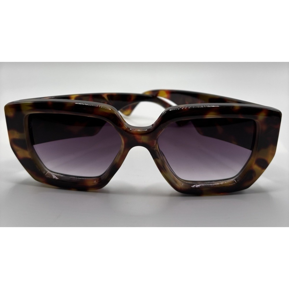Hanj  Brown  Tortoise Shell‎ Sunglasses Chunky 90's